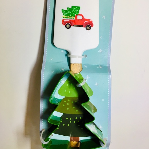 Red Truck Silicone Spatula Green Metal Cutter - Picture 4 of 6